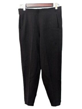 HOI BO Black Cotton Nylon Tapered Studio Pants Size Medium